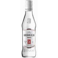 Arehucas - Ron Blanco weisser Rum 350ml 37,5% Vol. runde Glasflasche produziert auf Gran Canaria