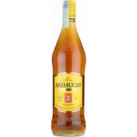 Arehucas - Ron Carta Oro brauner Rum 1l 37,5% Vol. produziert auf Gran Canaria