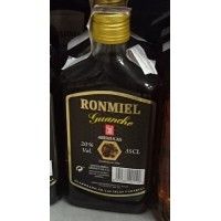 Arehucas - Ronmiel Guanche - Ron Miel - Honigrum 350ml 20% Vol. Flachmann produziert auf Gran Canaria