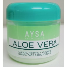 AYSA - Aloe Vera Creme Manos, Rostro y Cuerpo universelle Feuchtigkeitscreme 300ml Dose produziert auf Gran Canaria