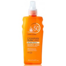 Canarian Suncare - Aloe Vera Sun Spray Lotion SPF 50 Sonnencreme Lichtschutzfaktor 50 200ml produziert auf Gran Canaria