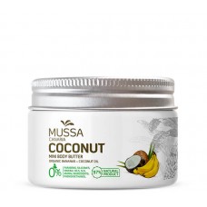 Mussa Canaria - Manteca Crema Mini Body Butter Coconut Ecologico Bio Creme Kokosnuss 70ml Dose produziert auf Teneriffa