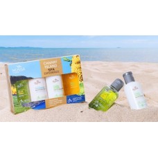 Mussa Canaria - Spa Experience Set Bano Ecologico Bio Lotion,Duschbad,Shampoo,Creme 4x80ml produziert auf Teneriffa