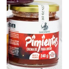 Guachinerfe - Pimientos Dulce Picante Mermelade sin gluten süß-scharfe Paprika-Marmelade glutenfrei 240g Glas produziert auf Teneriffa