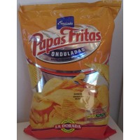 Emicela - Patatas Fritas Onduladas Chips geriffelt gesalzen Tüte 165g produziert auf Gran Canaria