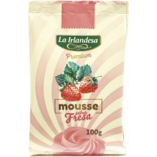 La Irlandesa - Mousse Sabor Fresa Dessert mit Erdbeergeschmack 100g Tüte produziert auf Gran Canaria