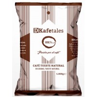 DKafetales - Cafe en Grano Tueste Natural gerösteter Bohnenkaffee 1kg produziert auf Gran Canaria