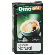 DinoFood - Cafe Molido De Tueste Natural Röstkaffee gemahlen 250g produziert auf Gran Canaria