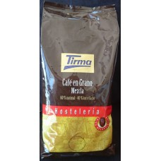 Tirma - Café en Grano Mezcla 60% natural 40% torrefacto Hosteleria Kaffee - ganze Bohne Gastropackung 1kg produziert auf Gran Canaria