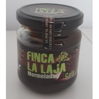 Finca La Laja - Mermelada de Cafe y Manzana Kaffee-Marmelade auf Apfelbasis 212g Glas produziert auf Gran Canaria