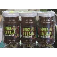 Finca La Laja - Mermelada de Cafe y Manzana Kaffee-Marmelade auf Apfelbasis 3x 100g Glas produziert auf Gran Canaria