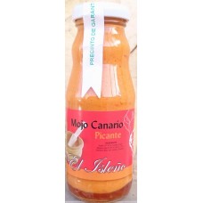 El Isleno - Mojo Canario Rojo Picante Flasche 185g produziert auf Gran Canaria