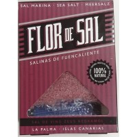 Salinas de Fuencaliente - Flor de Sal Vino Zeus Negramoll kanarisches Aroma-Meersalz Rotwein 120g produziert auf La Palma