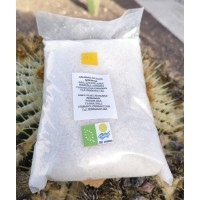 Salinas 4 Picos Arinaga - Sal marina medio grano Ecologico de Canarias Bio Meersalz mittlere Körnung 1kg Beutel produziert auf Gran Canaria