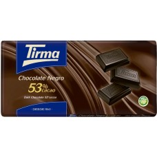 Tirma - Chocolate Negro 53% Cacao dunkle Schokolade Tafel 150g produziert auf Gran Canaria