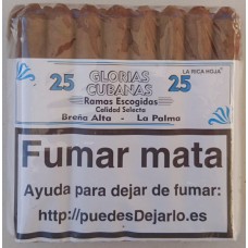 Glorias Cubanas - Ramas Escogidas Calidad Selecta 25 Zigarren produziert auf La Palma