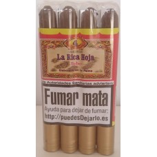 La Rica Hoja - Puro Tubo Zigarren 4 Stück jeweils in Plastikröhrchen produziert auf La Palma