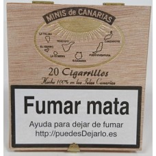 Minis de Canarias - 20 Cigarrillos Zigarillos Holzschachtel produziert auf Teneriffa