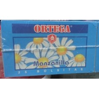 Cafe Ortega - Te Manzanilla Kamillentee 25 Teebeutel 1,2g 30g produziert auf Gran Canaria