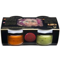 Argodey Fortaleza - Set Mojo Rojo & Verde Suave Gourmet 2x 120g produziert auf Teneriffa