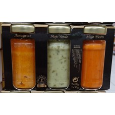 Argodey Fortaleza - Set Mojo Almogrote, Mojo Rojo & Verde Gourmet 2x 60g 1x 50g produziert auf Teneriffa