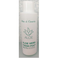 Alma de Canarias - Zumo de Aloe Vera Fresh Pulp 99,7% 1l Flasche produziert auf Lanzarote