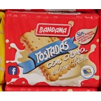 Bandama - Tostadas con Crema Sabor Fresa Doppelkekse mit Erdbeer-Creme laktosefrei 125g produziert auf Gran Canaria