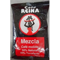 Cafe Reina - Mezcla Molido 50% Tueste Natural 50% Torrefacto Kaffee gemahlen 250g Tüte produziert auf Teneriffa