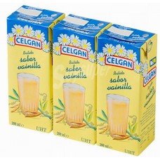 Celgan - Leche Batido Sabor Vainilla Vanillemilch 3x 200ml Tetrapack produziert auf Teneriffa