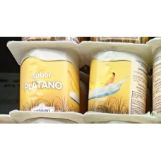 Celgan - Yogur Sabor Platano Banane 4x 125g Becher produziert auf Teneriffa (Kühlware)