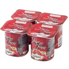 Celgan - Yogur con Fresas 4x 125g Becher produziert auf Teneriffa (Kühlware)