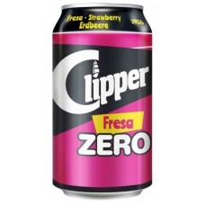 Clipper - Fresa Zero Erdbeer-Limonade zuckerfrei Dose 330ml produziert auf Gran Canaria