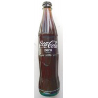 Coca-Cola Zero Konturflasche Kronkorken Glasflasche 350ml - produziert auf Teneriffa (Tacoronte)