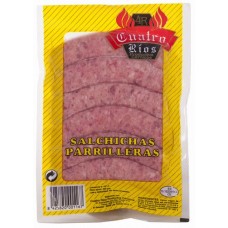 Cuatro Rios - Salchicha Chorizo Parrillero Vacio 10x 100g Würstchen 1kg produziert auf Gran Canaria (Tiefkühl)