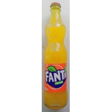 Fanta Naranja Orange Konturflasche Kronkorken Glasflasche 350ml - produziert auf Teneriffa (Tacoronte)