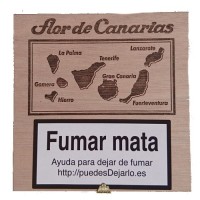 Flor de Canarias - Exquisitos 20 Zigarillos Holzschatulle produziert auf Teneriffa