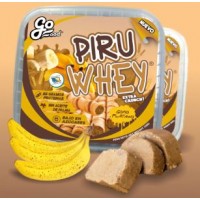 GoFood - Piru Whey extra crunch Gofio Platano Waffelröllchen Gofio-Banane 200g Becher produziert auf Teneriffa