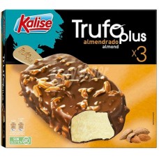 Kalise - TrufoPlus almendra Stieleis 3x75g Pack 225g produziert auf Gran Canaria (Tiefkühl)