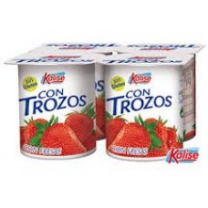 Kalise - Yogur con Trozos Fresa 4x 125g produziert auf Gran Canaria (Kühlware)