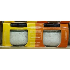 Las Salinas Pozo Izquierdo - Sal Marinas Artesanal Escamas De Sal Marina und Sal Fina Bio Salz 2x75g Glas produziert auf Gran Canaria