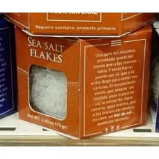 Las Salinas Pozo Izquierdo - Sea Salt Flakes Bio Salz 75g Glas produziert auf Gran Canaria