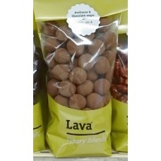 Lava - Bombon Avellana y Chocolate Negro Haselnuss & Dunkle Schokolade 250g Tüte produziert auf Teneriffa