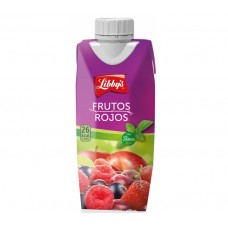 Libby's - Frutos Rojos Stevia sin azucar Rote-Früchte-Saft zuckerfrei 330ml Tetrapack produziert auf Teneriffa