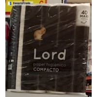 Lord - Papel higienico compacto Maxi Rollos Toilettenpapier 40 Rollen produziert auf Teneriffa