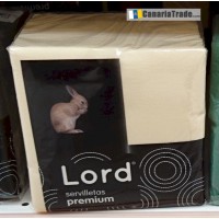 Lord - Servilletas Premium beige 80 Stück 270g produziert auf Teneriffa