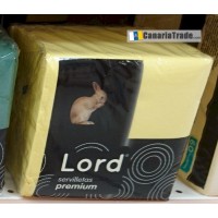 Lord - Servilletas Premium gelb 80 Stück 270g produziert auf Teneriffa