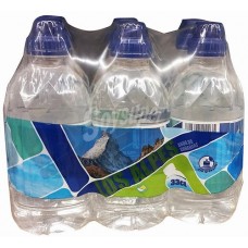 Los Alpes - Agua sin gas Sport Mineralwasser still ToGo-Deckel 6x 330ml PET-Flasche produziert auf Teneriffa