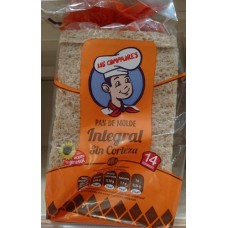 Los Compadres - Weißbrot Pan de Molde Integral sin Corteza Vollkornbrot ohne Kruste 350g produziert auf Teneriffa