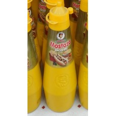 Mosa - Mostaza picante Senf scharf 500g Plasteflasche produziert auf Gran Canaria