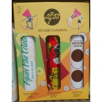 Aguere - Ron Aguere Licor Set Caramelo, Coco, Pina Colada 3x700ml Alu-Flaschen produziert auf Teneriffa